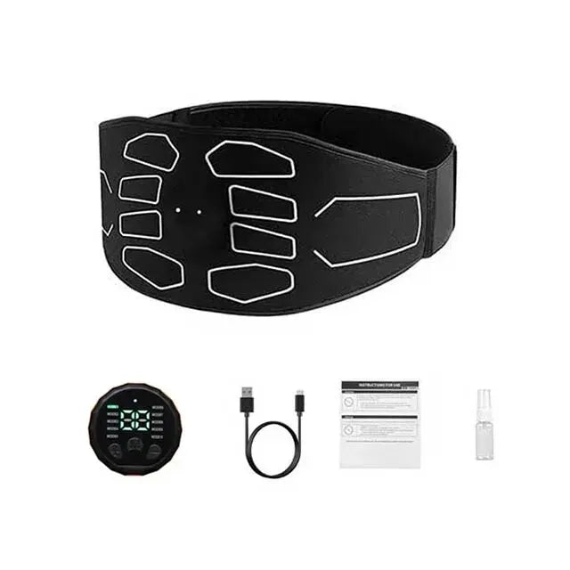 Abdominal Toning Belt, Electronic Muscle Stimulator, Portable AB Stimulator, Toner Home & Office Slimming Massager.