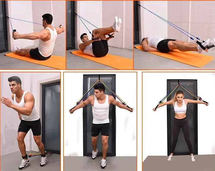 11-Piece Set Fitness Resistance Bands