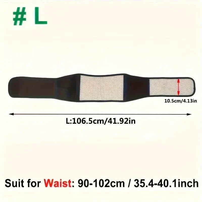 1pc Adjustable Self-heating Magnetic Therapy Back And Waist Support Belt